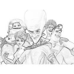 Megamind - Desenhos para colorir gratuitos
