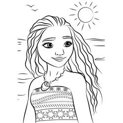 Moana - Desenhos para colorir gratuitos