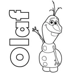 Olaf - Desenhos para colorir gratuitos