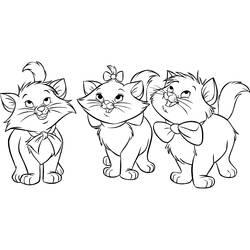 Os Aristogatos - Desenhos para colorir gratuitos