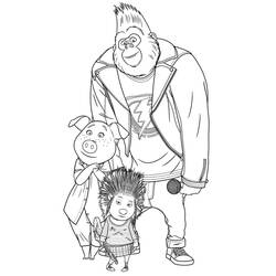 Sing - Desenhos para colorir gratuitos