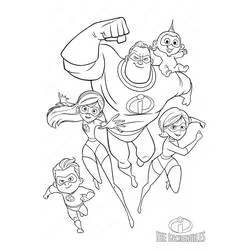 The Incredibles - Desenhos para colorir gratuitos