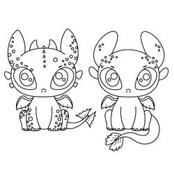 Toothless - Desenhos para colorir gratuitos