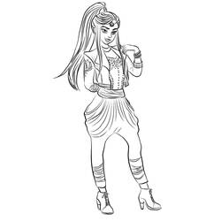 Desenho de Jordan posando com estilo para colorir