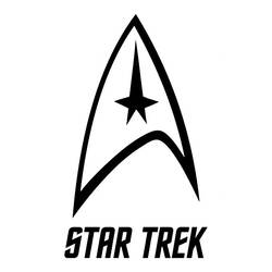 Desenho de Insígnia da Frota Estelar do logo de Jornada nas Estrelas para colorir Desenho de Insígnia da Frota Estelar do logo de Jornada nas Estrelas para colorir