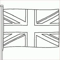 Bandeira da Inglaterra - Desenhos para colorir gratuitos