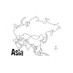 Desenho Mapa da Ásia #179897 para imprimir e colorir Desenho Mapa da Ásia #179897 para imprimir e colorir