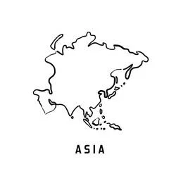 Desenho Mapa da Ásia #179903 para imprimir e colorir Desenho Mapa da Ásia #179903 para imprimir e colorir
