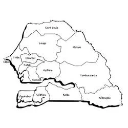 Senegal - Desenhos para colorir gratuitos