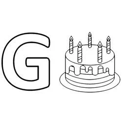 Letra G - Desenhos para colorir gratuitos Letra G - Desenhos para colorir gratuitos