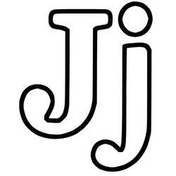 Letra J - Desenhos para colorir gratuitos