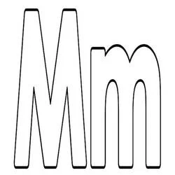 Letra M - Desenhos para colorir gratuitos Letra M - Desenhos para colorir gratuitos