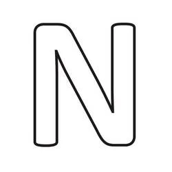 Letra N - Desenhos para colorir gratuitos Letra N - Desenhos para colorir gratuitos