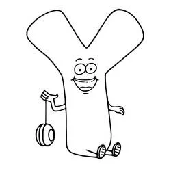 Letra Y - Desenhos para colorir gratuitos Letra Y - Desenhos para colorir gratuitos