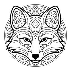 Mandala da Raposa - Desenhos para colorir gratuitos Mandala da Raposa - Desenhos para colorir gratuitos