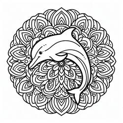 Mandalas de Golfinhos - Desenhos para colorir gratuitos Mandalas de Golfinhos - Desenhos para colorir gratuitos