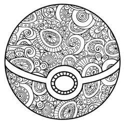 Desenho Mandalas Pokémon #174023 para imprimir e colorir