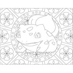 Desenho Mandalas Pokémon #174029 para imprimir e colorir