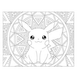 Desenho Mandalas Pokémon #174047 para imprimir e colorir