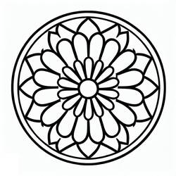 Rosácea - Desenhos para colorir gratuitos Rosácea - Desenhos para colorir gratuitos