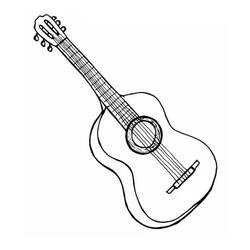 Violão - Desenhos para colorir gratuitos