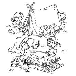 Desenho Acampamento #207390 para imprimir e colorir