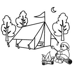 Desenho Acampamento #207397 para imprimir e colorir