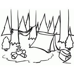 Desenho Acampamento #207399 para imprimir e colorir