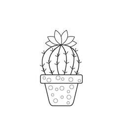 Cacto - Desenhos para colorir gratuitos