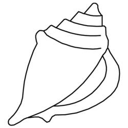 Imagem para colorir de Concha (Natureza e Estações) #163151, fácil de imprimir Imagem para colorir de Concha (Natureza e Estações) #163151, fácil de imprimir