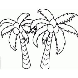 Coqueiro - Desenhos para colorir gratuitos