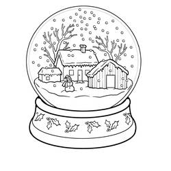 Estação do Inverno - Desenhos para colorir gratuitos