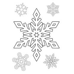 Floco de Neve - Desenhos para colorir gratuitos