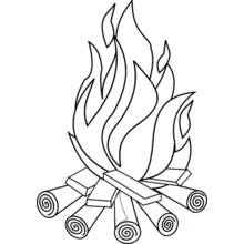 Fogueira - Desenhos para colorir gratuitos