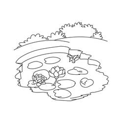 Lago - Desenhos para colorir gratuitos