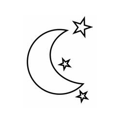 Lua - Desenhos para colorir gratuitos