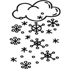 Neve - Desenhos para colorir gratuitos