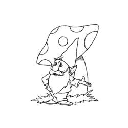 David, o Gnomo - Desenhos para colorir gratuitos