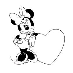 Minnie - Desenhos para colorir gratuitos