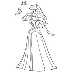 Princess Aurora - Desenhos para colorir gratuitos
