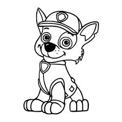 Desenho Rocky PAW Patrol #181712 para imprimir e colorir