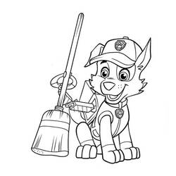 Desenho Rocky PAW Patrol #181724 para imprimir e colorir