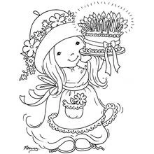 Sarah Kay - Desenhos para colorir gratuitos