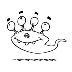 Extraterrestre - Desenhos para colorir gratuitos