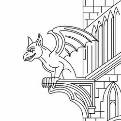 gárgula - Desenhos para colorir gratuitos