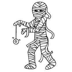 Múmia - Desenhos para colorir gratuitos