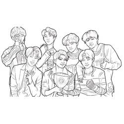 BTS - Desenhos para colorir gratuitos