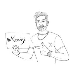 Kendji Girac - Desenhos para colorir gratuitos