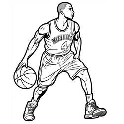 Michael Jordan - Desenhos para colorir gratuitos