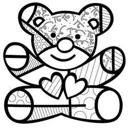 Romero Britto - Desenhos para colorir gratuitos